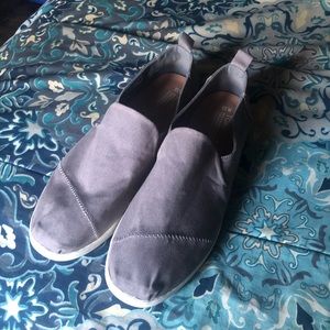 TOMS Gray Slip-Ons